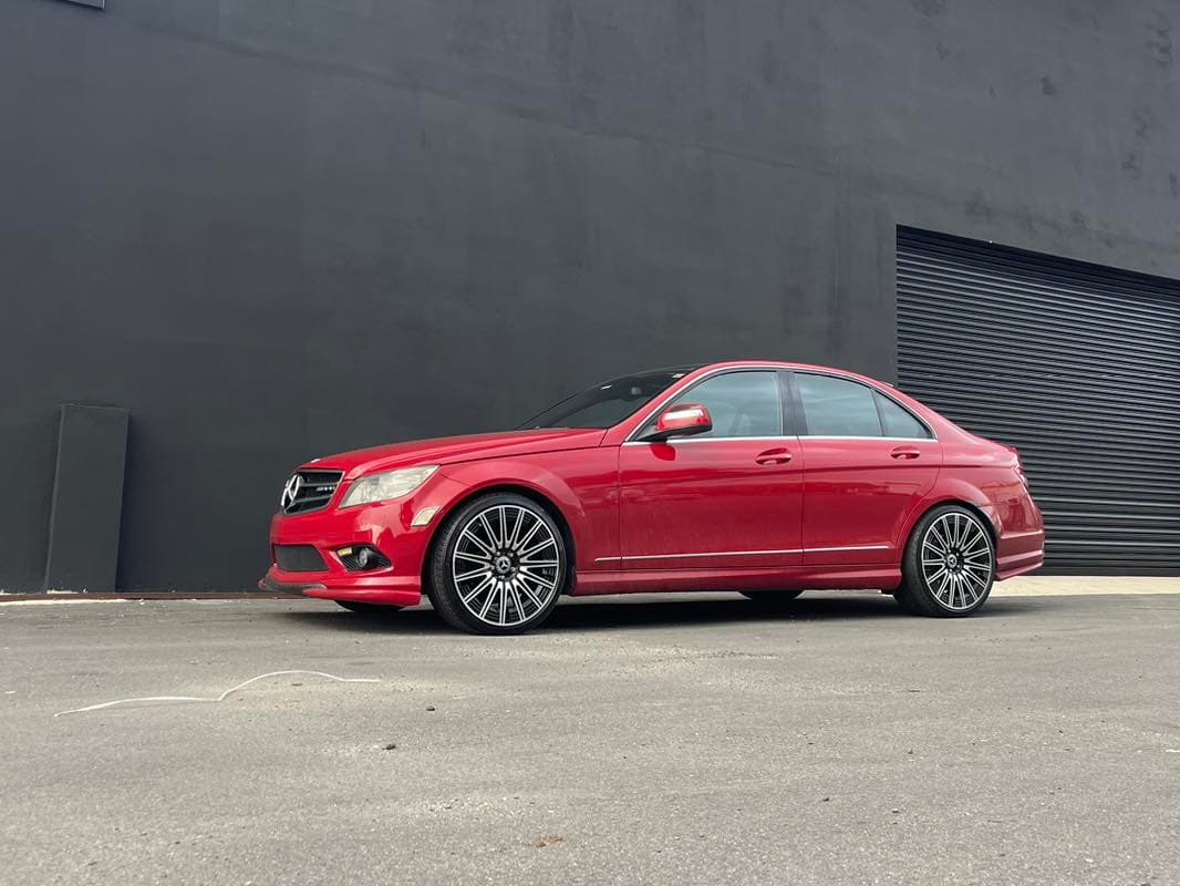 Red Mercedes-Benz C-Class with 19" BMF Custom Wheels Puerto Rico